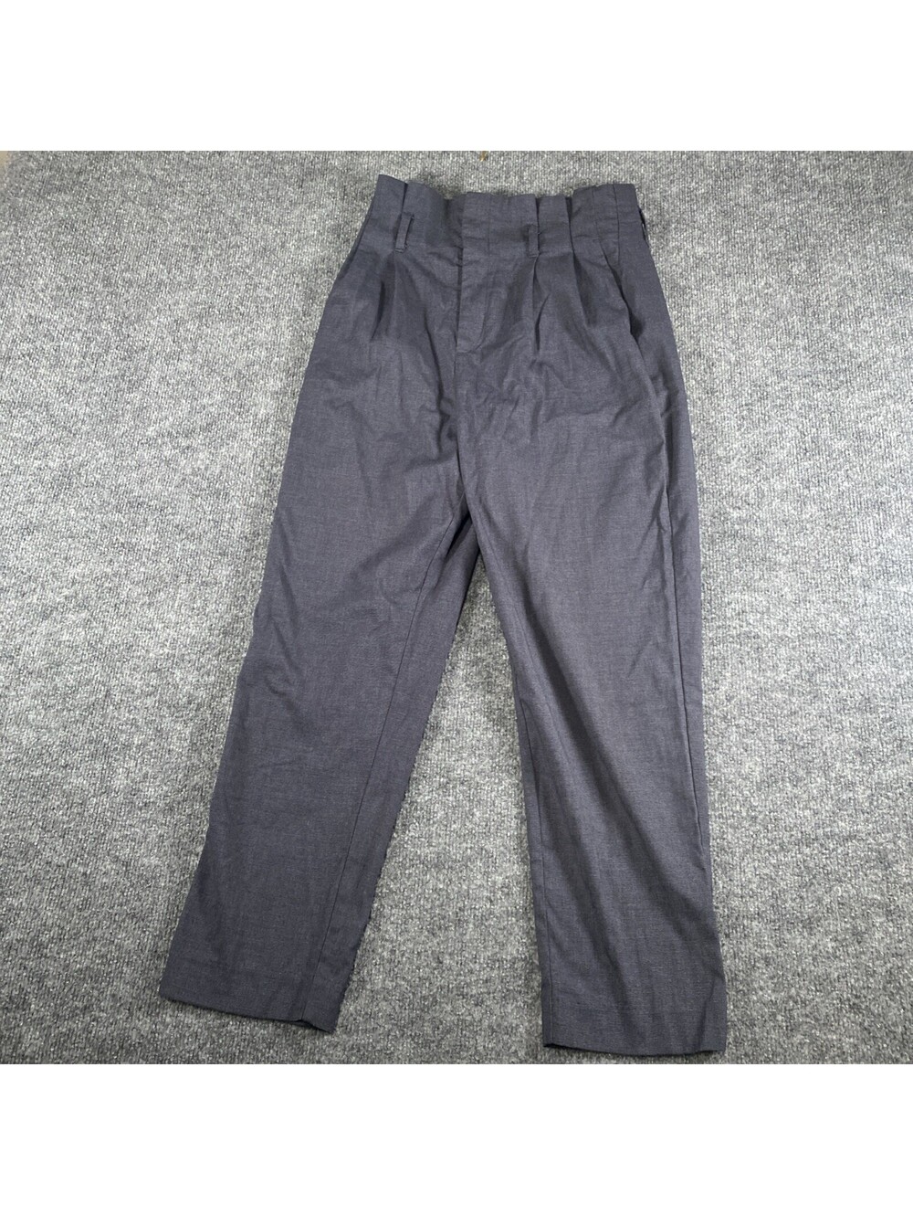 H&M Grey / Blueish wide leg slacks flowy loose fit lightweight size 6 Ah